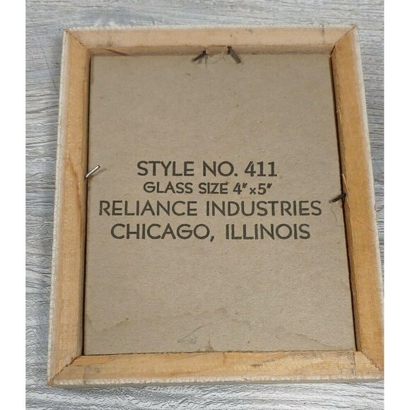 VTG Reliance Industries 411 Beige Free Standing Hanging Art Deco Picture Frame - Picture 4 of 12